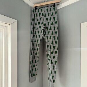 Hanna Andersson Christmas Tree Organic Cotton Jogger Pajama Pants Size Women's S